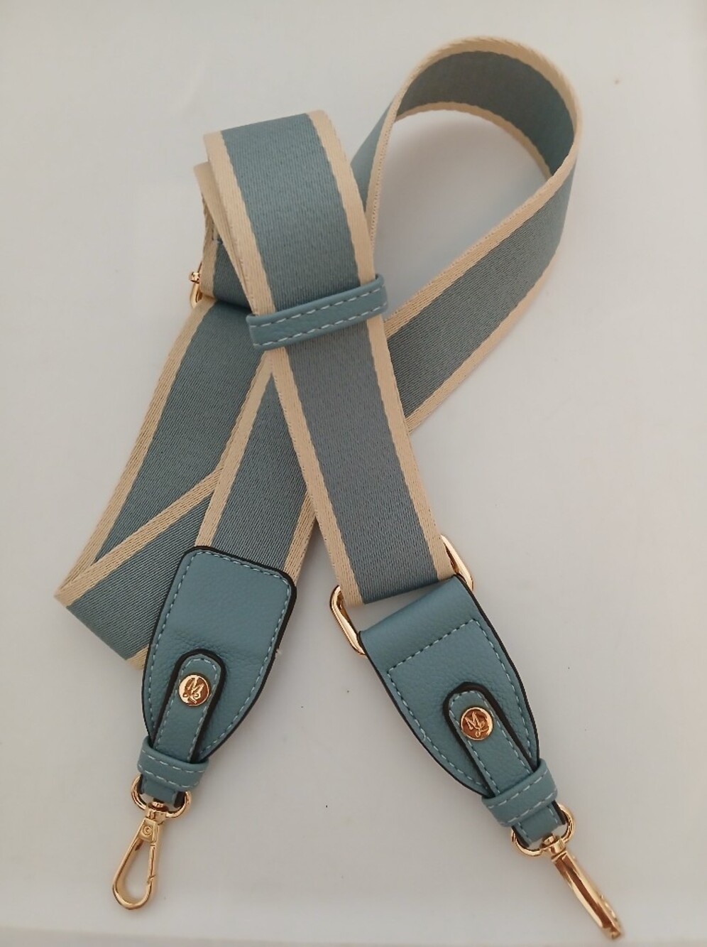 Wide Blue Adjustable Shoulder Strap